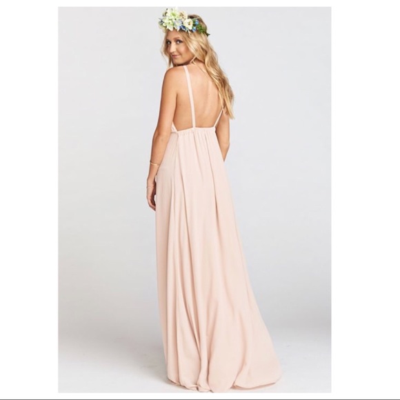 NWOT SHOW ME YOUR MUMU OPEN BACK MAXI GOWN DRESS - Picture 2 of 2